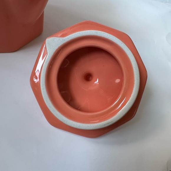 Gracie’s Teaware Ceramic Teapot 32 Oz Peach/Gold NWOT - Picture 5 of 8